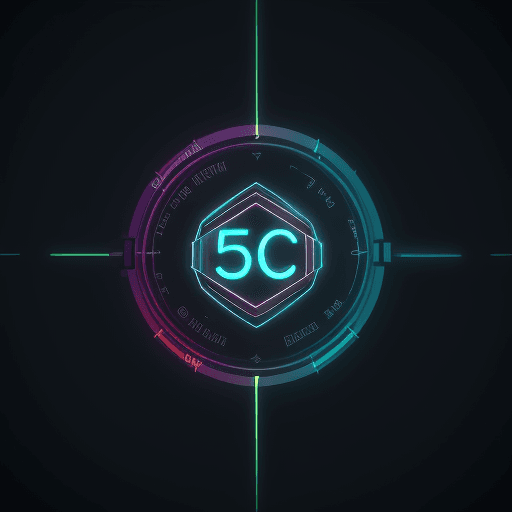 AI generated: Photo of a logo for a data consultant, hypnotic, nice colours, 4k, hyper realistic,  unreal engine 5