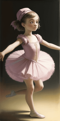 AI generated: petite fille danseuse