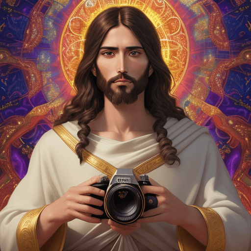 AI generated: 
"Generate a visually stunning digital artwork of Jesus with exceptional quality, captured using a h...