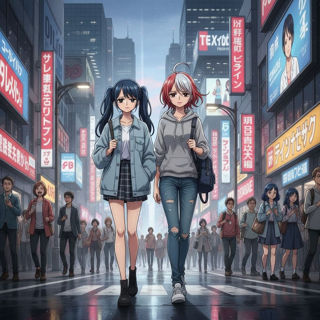 AI generated: score_9, score_8_up, score_7_up, 2girls, tomany girls, source anime, anime screencap, masterpiece, e...