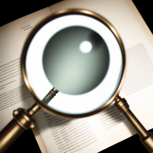 AI generated: Investigating with magnifying glass
