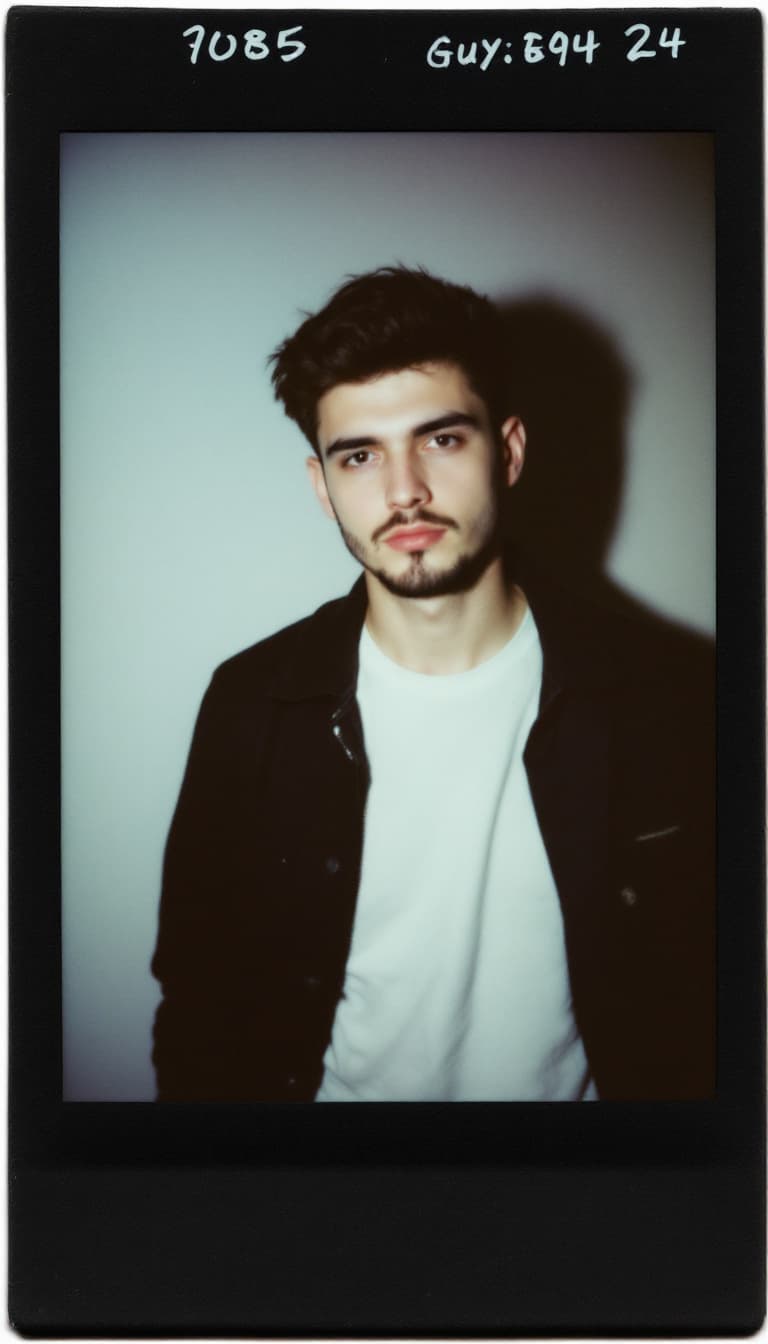 AI generated: guy, polaroid_24, color polaroid fujifilm