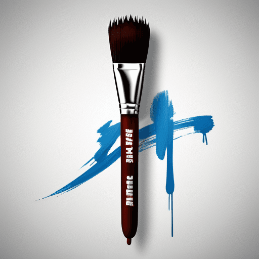 AI generated: logo, artist, paintbrush, plain, modern