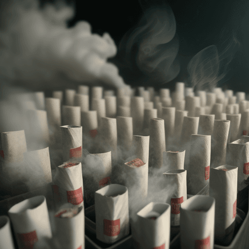 AI generated: A sea of cigarettes ashes