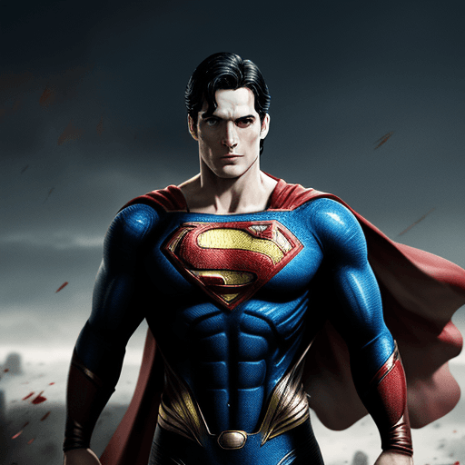 AI generated: Superman with blood 4k, ultra hd
