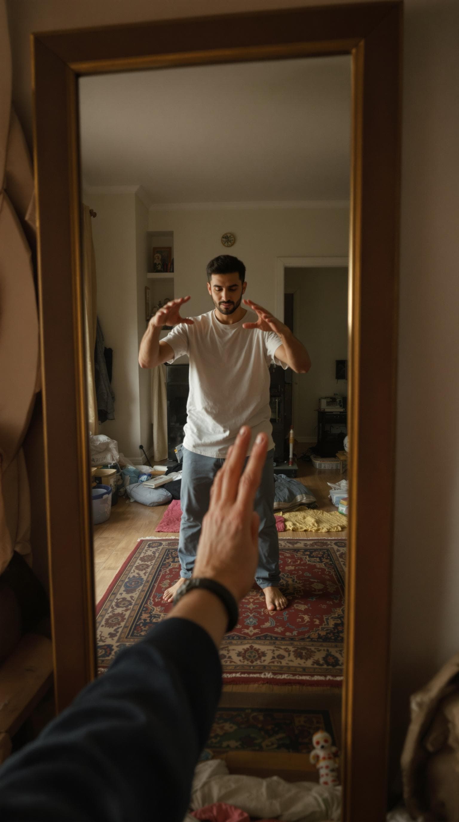 AI generated: POV first-person, I am a 30-year-old man with a natural, attractive face and a normal physique. I am...