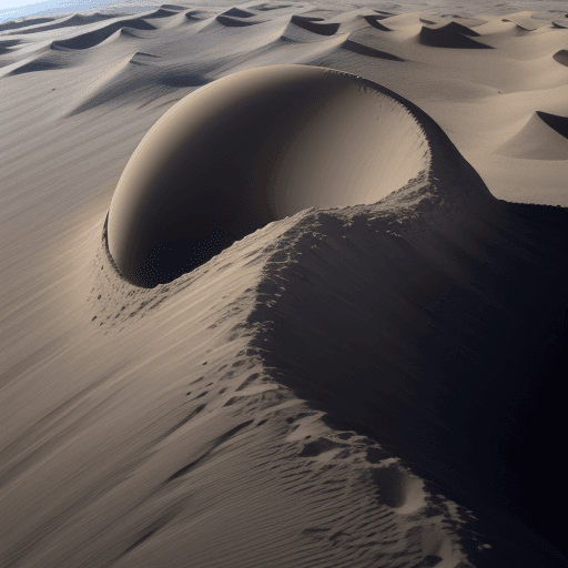 AI generated: une tempête de poussière sortant des dunes sur la lune avec la terre en arrière plan 
