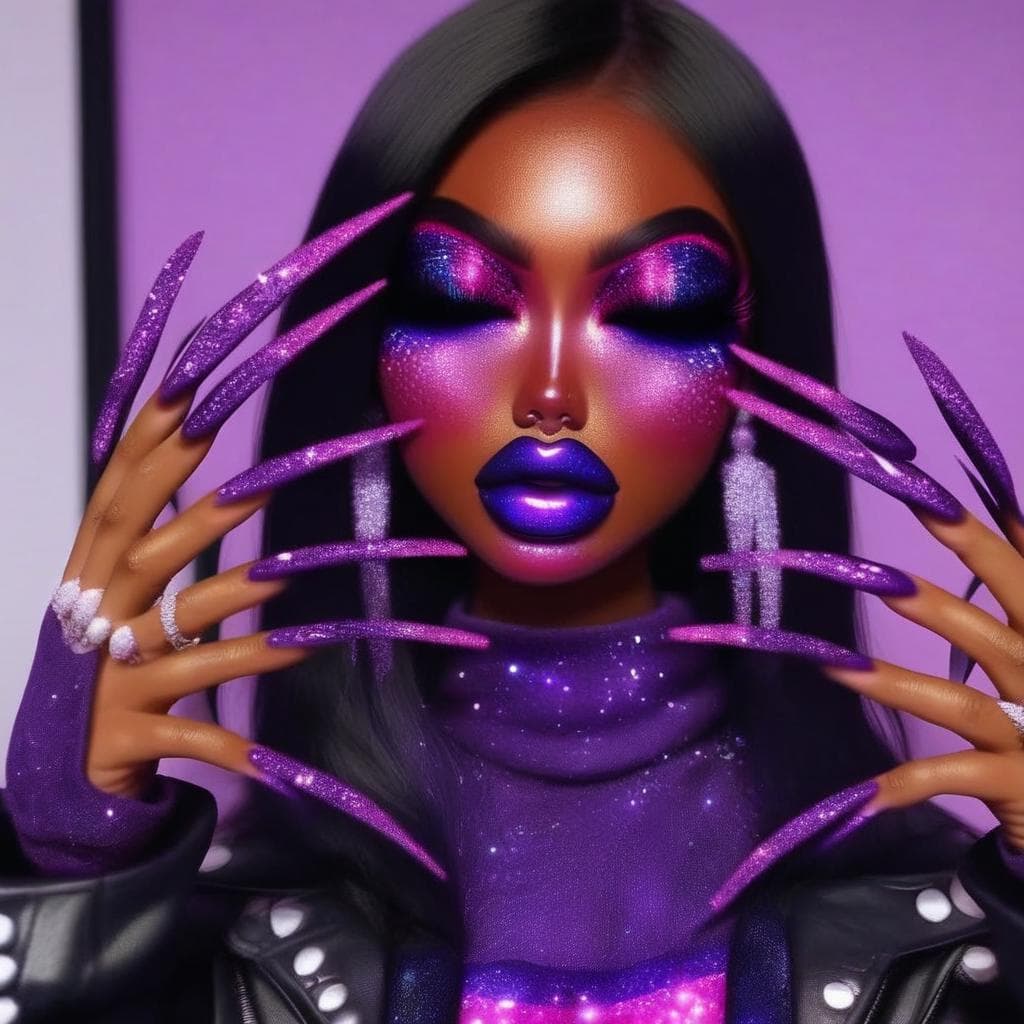 Makeup/lipstick/nails (Bimbo/Chavs)