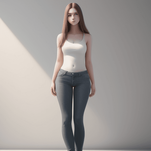 AI generated: ultra realistic full body photo of a 22 year old girl, natural lighting in a bright environment, wit...