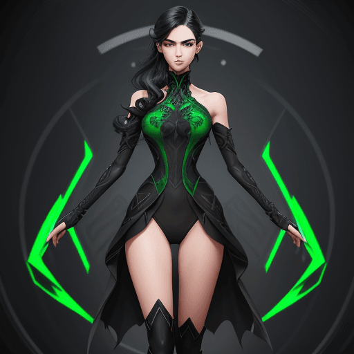 AI generated: A beautiful gamer boy. black sidecute half long hairstyle. Slender body. (Full body.) Beautiful. (El...