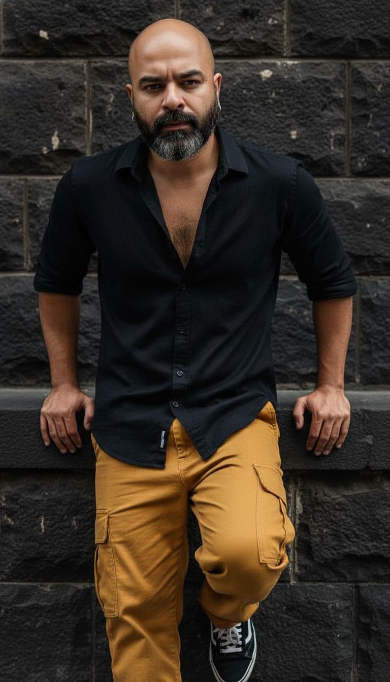 AI generated: Hyper-realistic portrait of a stylish young man with a lean, toned physique (around 57 kg, 5'6 tall)...