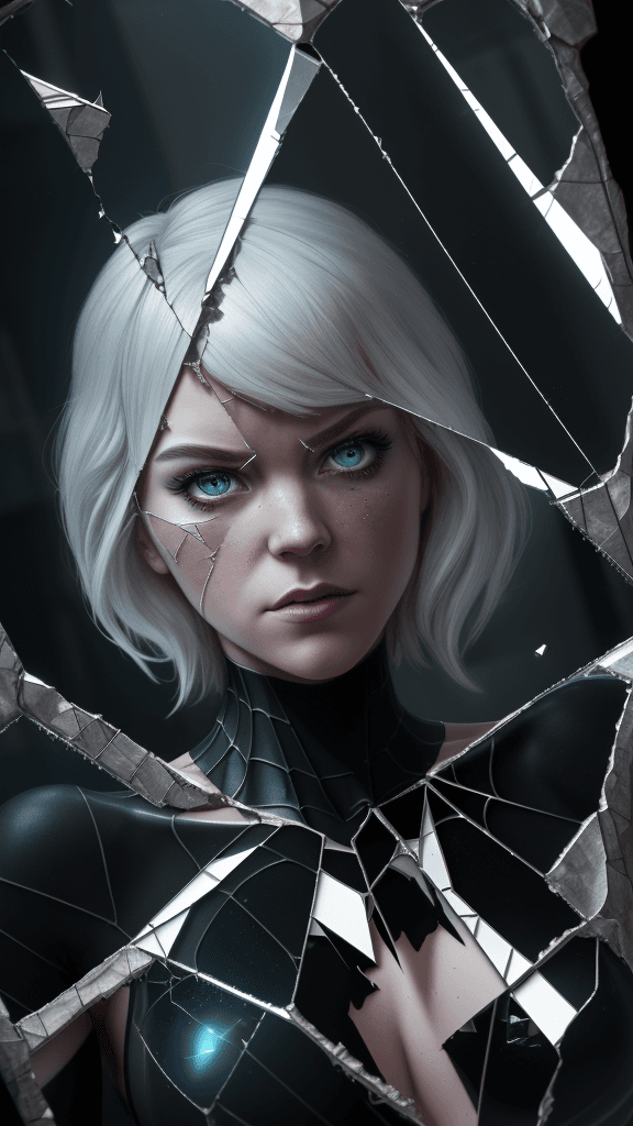 AI generated: highres,ultra-detailed,realistic,(best quality,8k,16k,masterpiece:1.2),shattered glass,mirror shards...