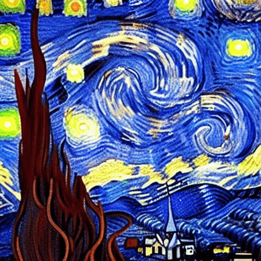 AI generated: jesus real face with starry night portrait in the back