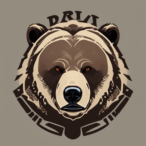 AI generated: grizzly bear logo