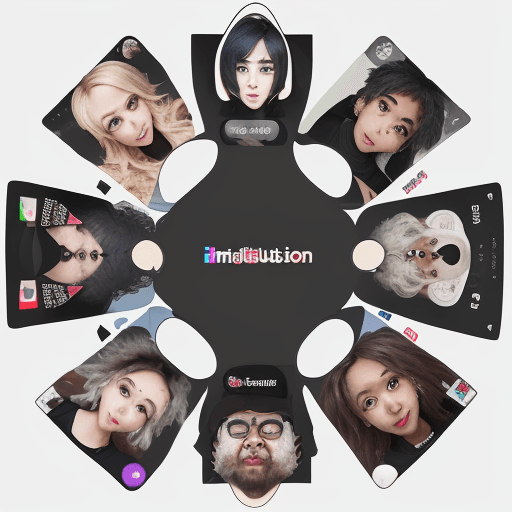 AI generated: Create an image of a diverse group of content creators working across different social media platfor...