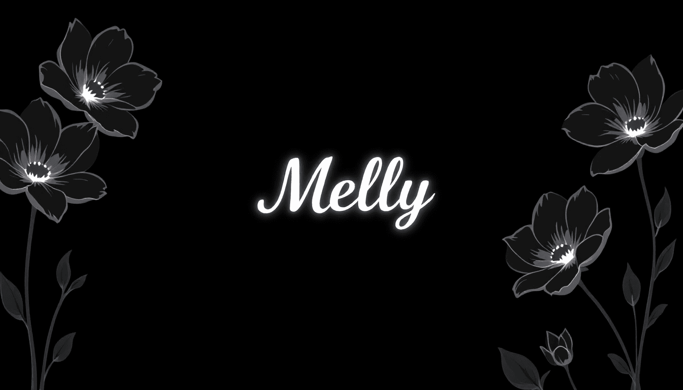 AI generated: Create a minimalist design featuring four cartoonish or anime-style black flowers. Position the flow...