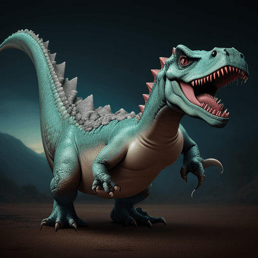 AI generated: Drunk dinosaur, 4k , ultra HD 