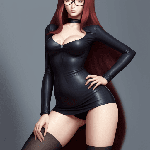 AI generated: Daria Morgendorffer the main character of the animated series Daria, serious expression, very excite...