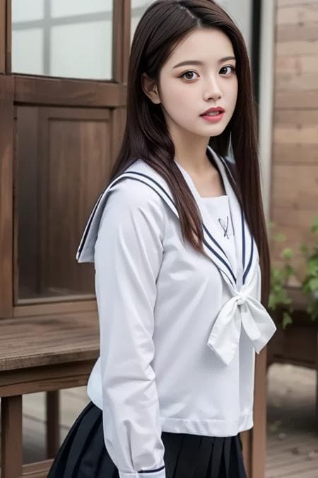 A simple school uniform一件简单的校服
