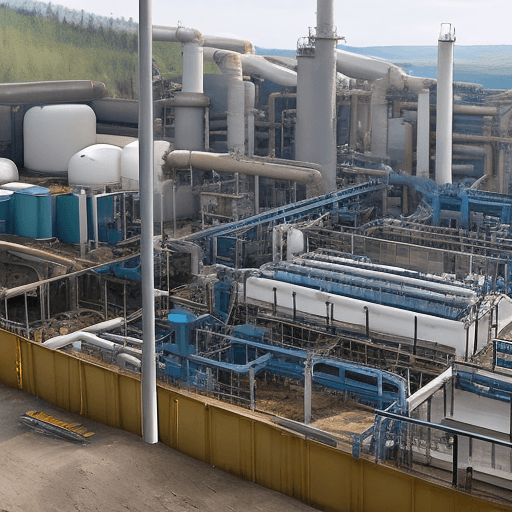 AI generated: mineral processing plant