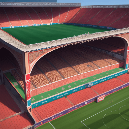 AI generated: stade moroccan with moroccan type and with high resolution and more details and 8k 