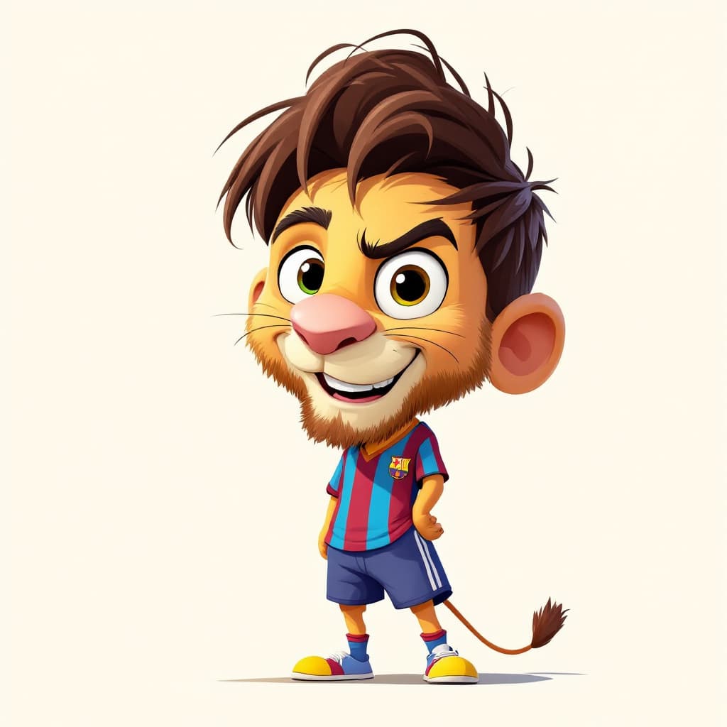 AI generated: lionel messi as a cartoon Disney 2D
