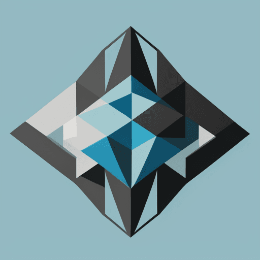 AI generated: The and the beast geometric minimalistic logo 