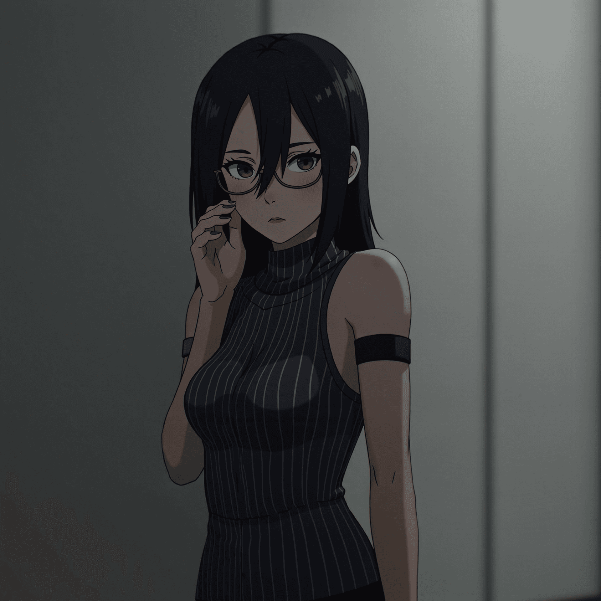 AI generated: Photo of a ultra realistic hinata of naruto, very sultry look, so hot girl, beautiful charismatic gi...