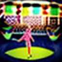 AI generated: Create a highly detailed gouache illustration, featuring a couple dancing to Disco Music in a vibran...