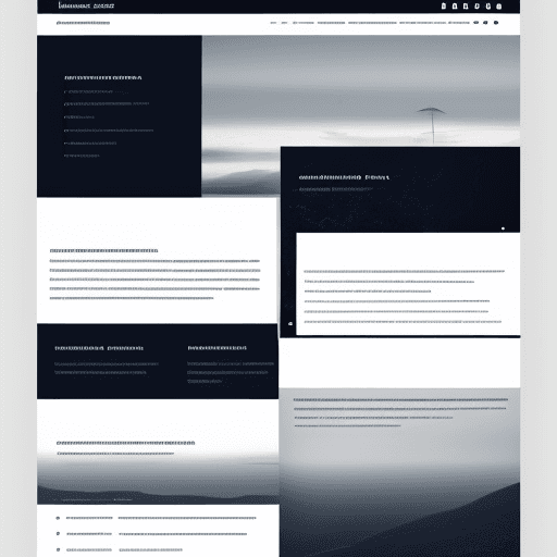 AI generated: Minimalistic, simple software engineer's website portfolio.