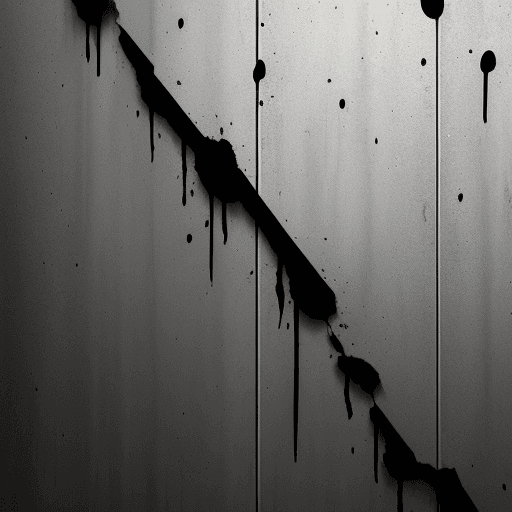 AI generated: wall with ,black scratches،blody drops on wall
