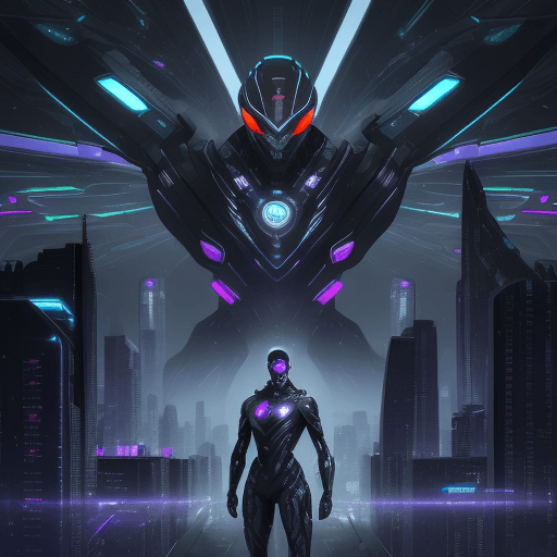 AI generated: In a futuristic metropolis, developer Alex Virtuo brings MétaVers to life. As his code creates wonde...