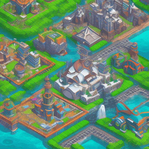 AI generated: Create a background image for a video game company. Use vector images and Olympus heroes. Use blue a...