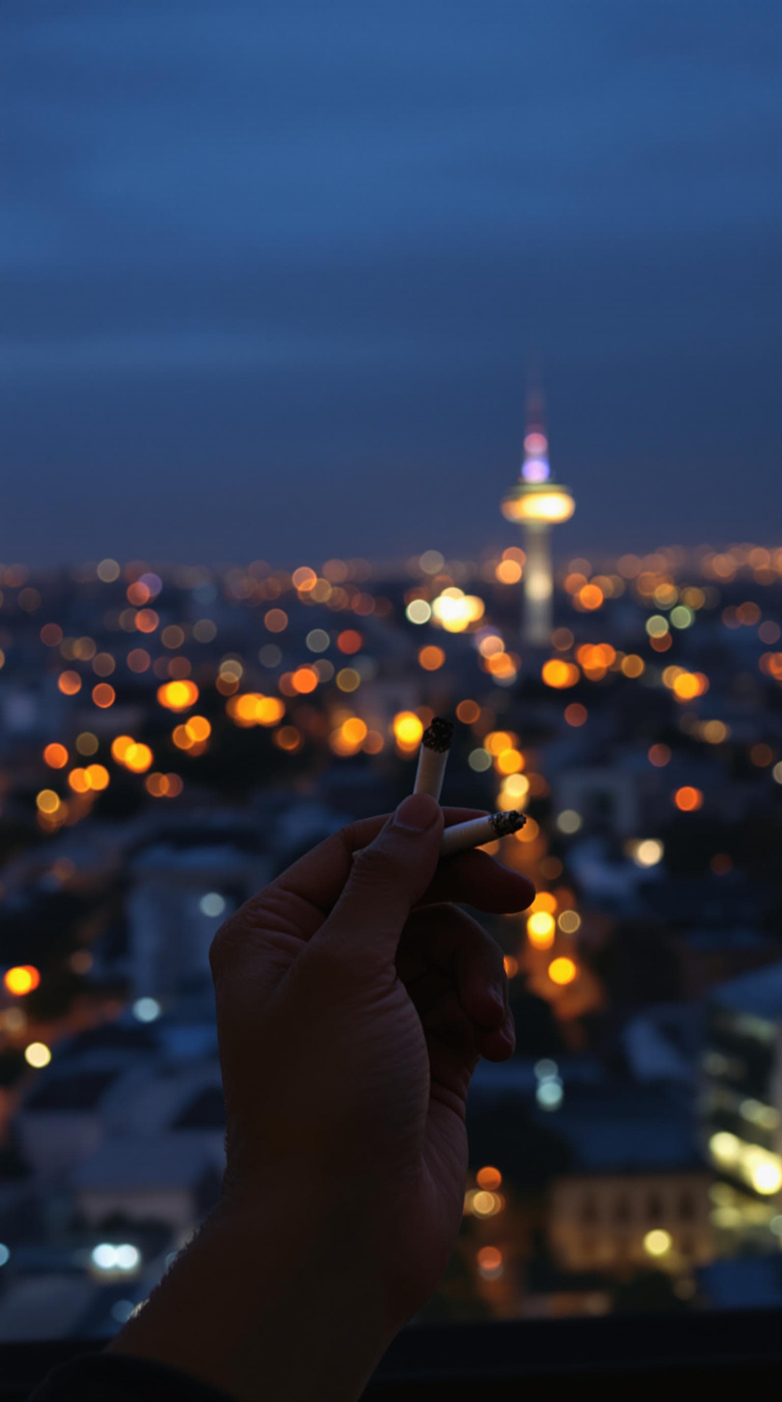 AI generated: pov first-person, i am standing by the open window, smoking a cigarette. only my hand and the cigare...