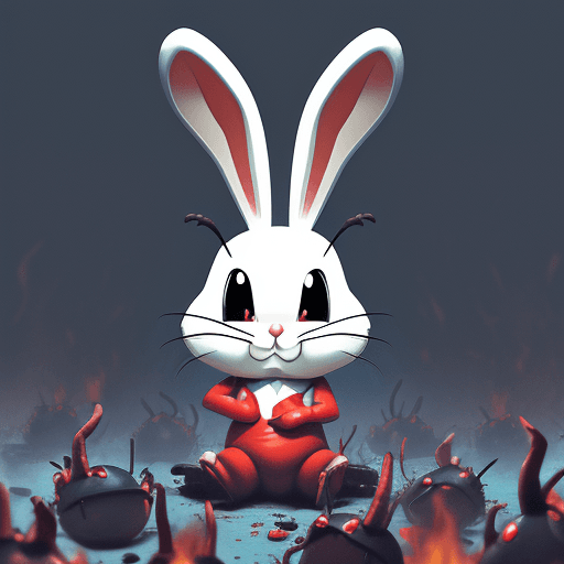 AI generated: Buggz Bunny in Hell