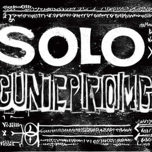 AI generated: solopreneur grinding myth strength success,  Negative prompt: [text, fonts, letters, watermark, word...