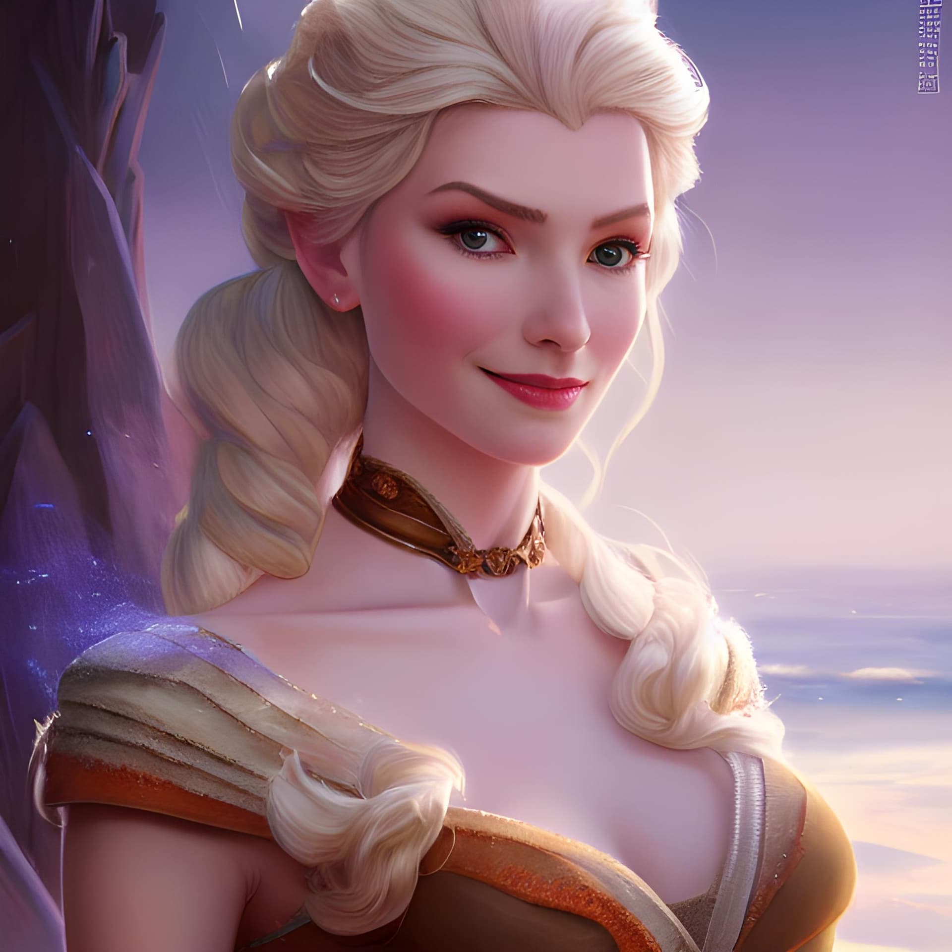 AI generated: Elsa, d & d, fantasy, intricate, elegant, highly detailed, digital painting, artstation, concept art...
