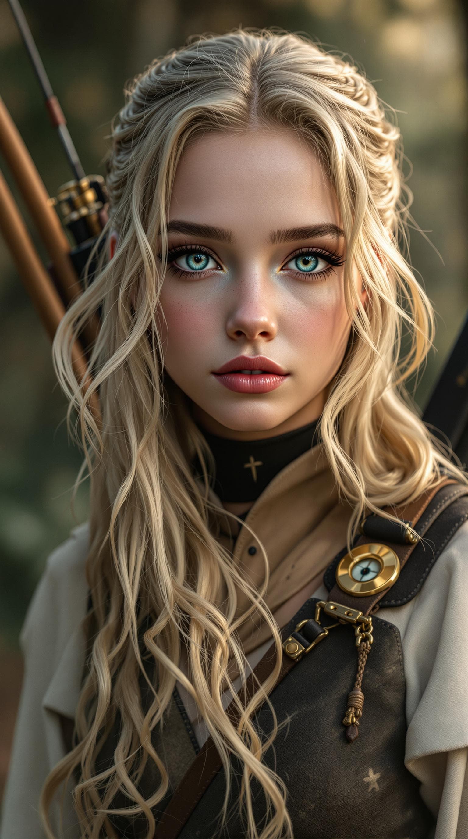 AI generated: a professional photo of a exceptionally of the most beautiful girl in the world, (age 15), Safiya (f...