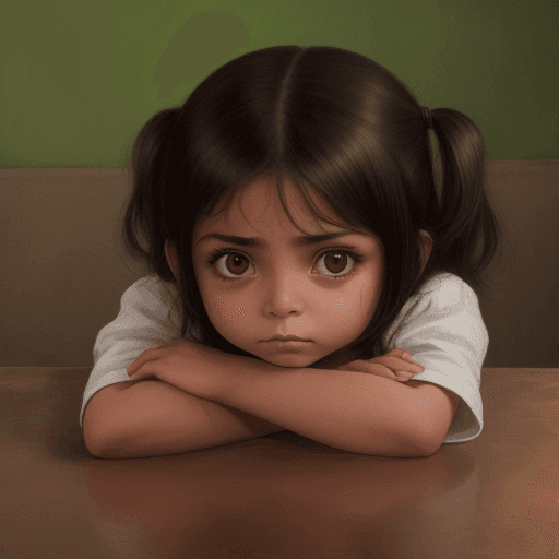AI generated: niña con anteojos
