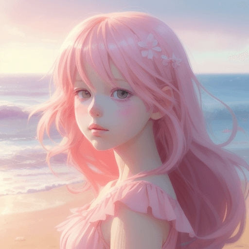 AI generated: digital girl illustration by krestian storgin art, in the style of romantic soft focus and ethereal ...