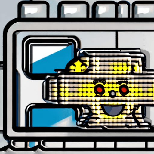 AI generated: A drawing for a web app error screen that shows that the service is unavailable by showing a cute an...