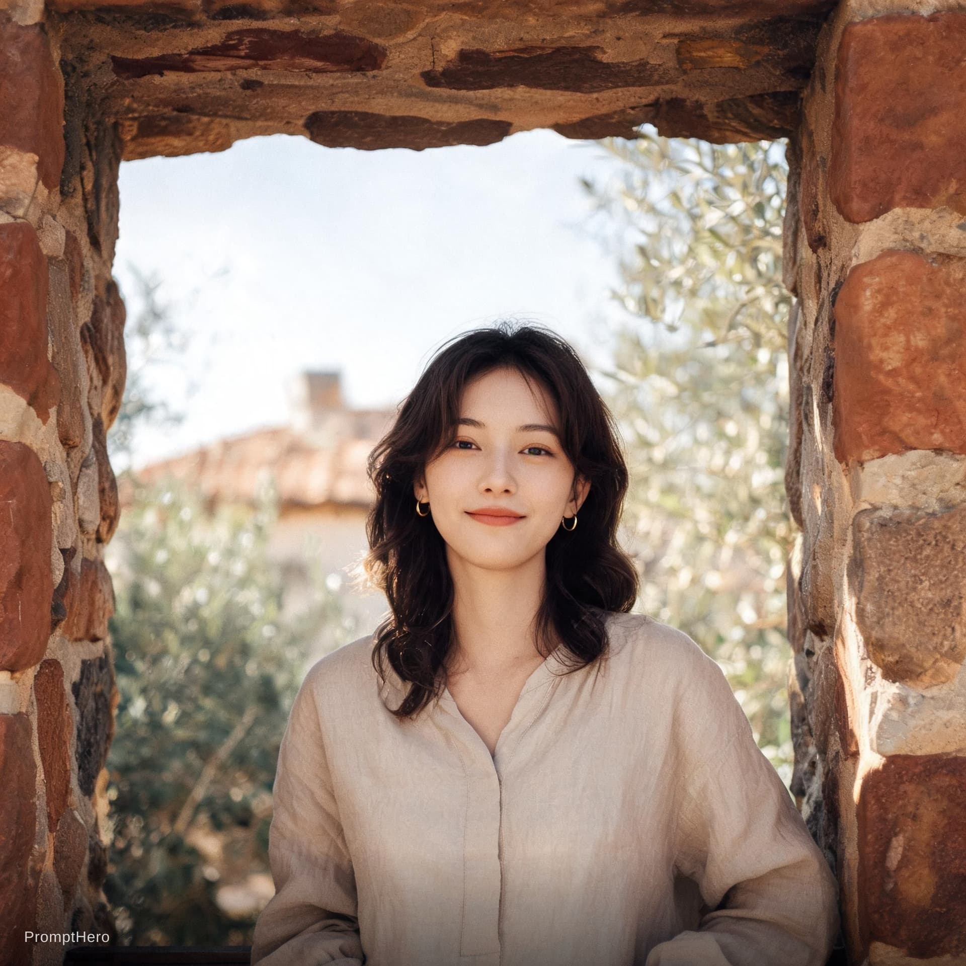 AI generated: {
  "meta": {
    "name": "Chic Southern European Portrait",
    "description": "A natural light ...