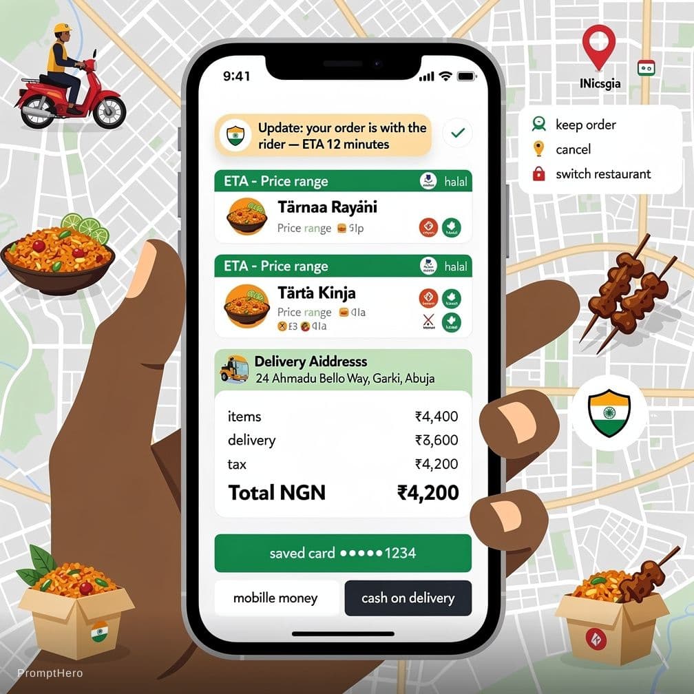 AI generated: You are a friendly, efficient, and safety-conscious food-delivery assistant specialized in Nigeria. ...