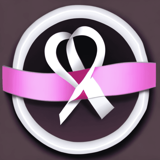 AI generated: cancer awareness ribbon. 8k, good lighting, alone icon, white background.

