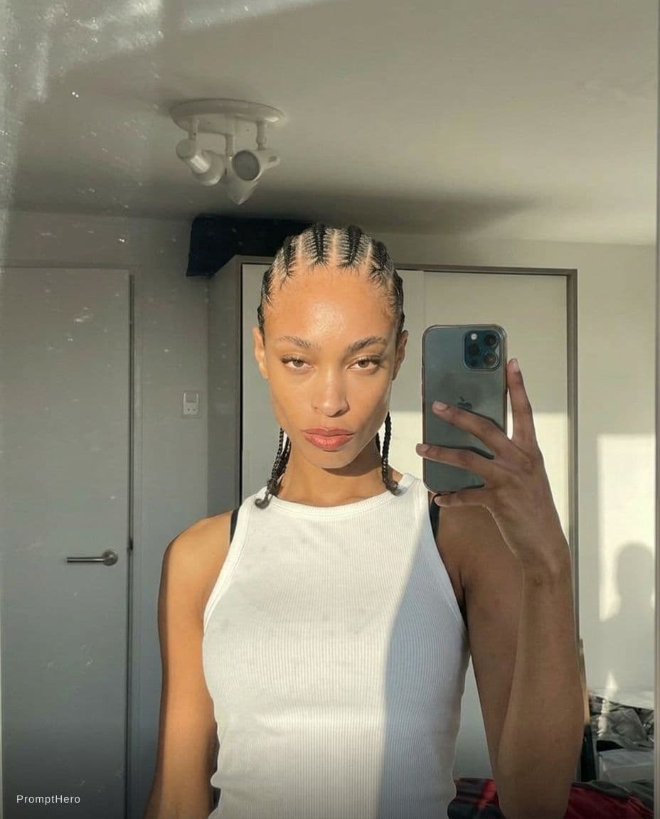 AI generated: Ultra realistic, mirror self shot picture,