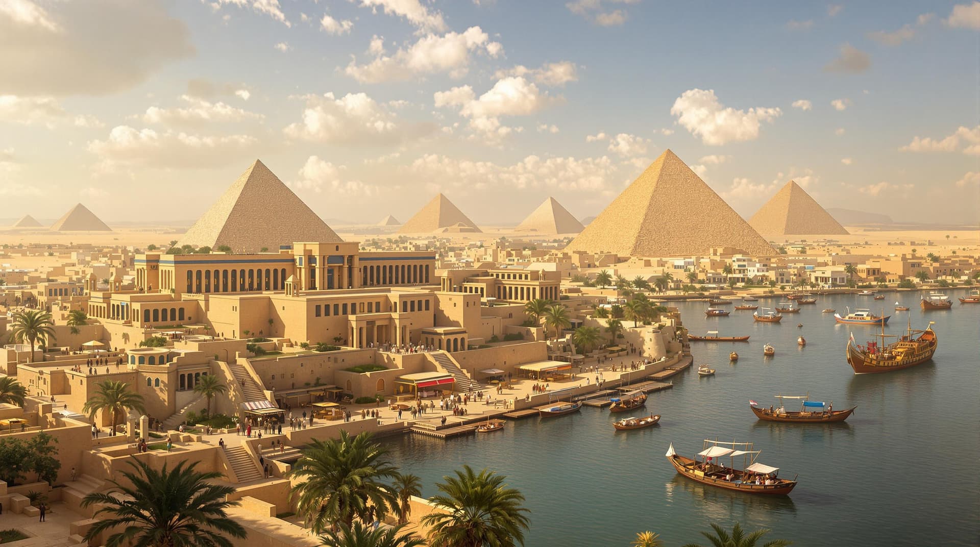 AI generated: The year is 300 BC (all people with ancient egyptian etire)
Cinematic photo of:
- The Great Palace c...