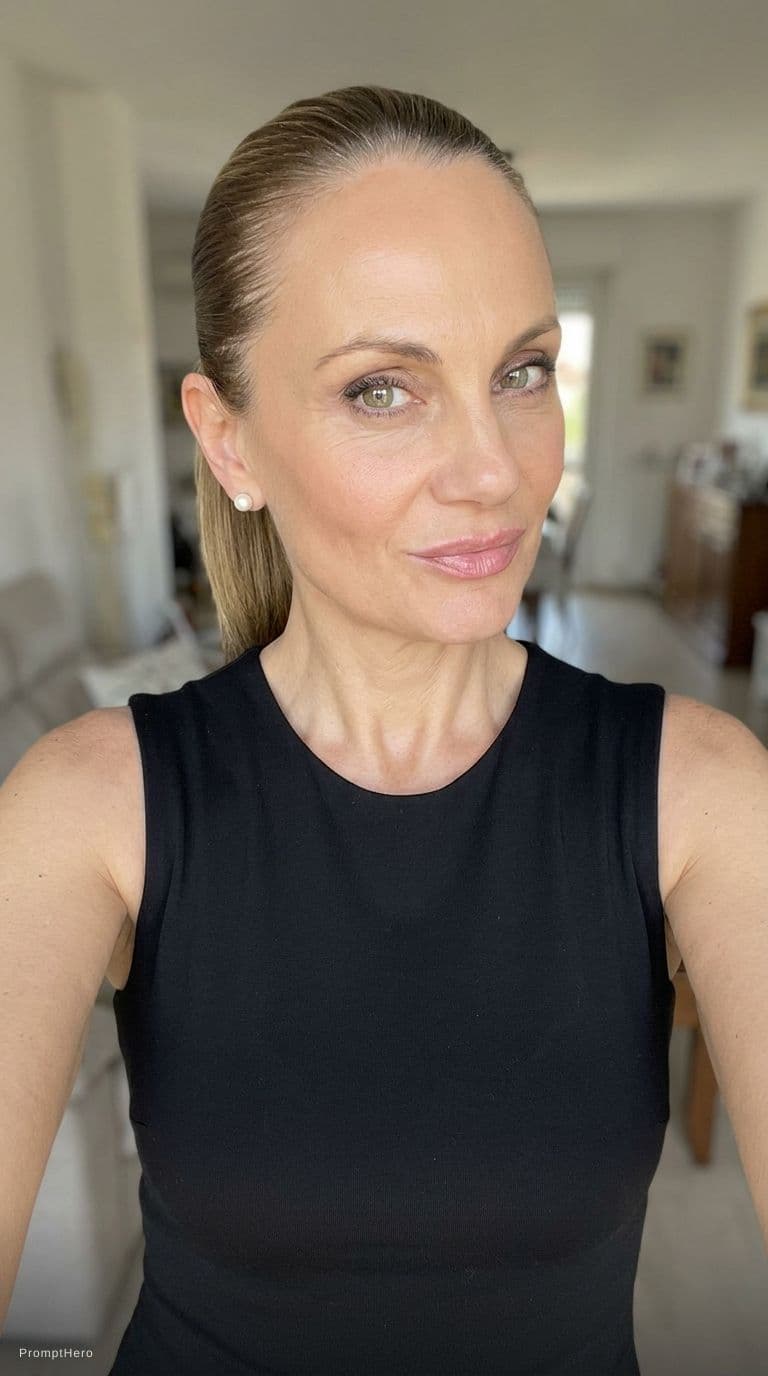 AI generated: wearing same bodycon dress at home, teasing, keep original makeup and features in the uploaded pictu...