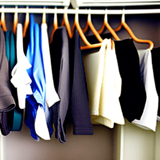 AI generated: hangers in a wardrobe
