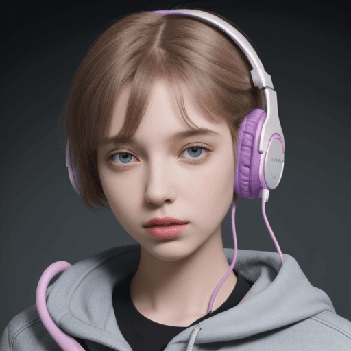 AI generated: brain with headphones
