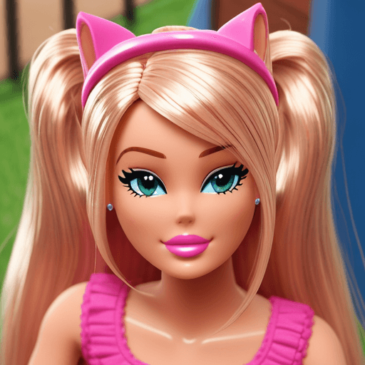 AI generated: BARBIE QUE TENGA CABEZA DE PERRO 